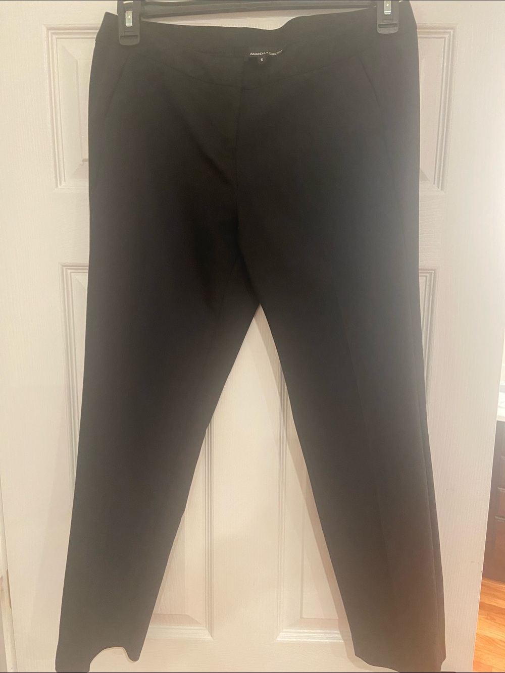 Nordstrom Amanda & Chelsea Black Women's Ankle Pants - Cropped Straight